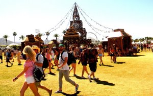 Coachella 2012, daytime temple.
